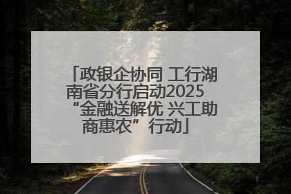 政银企协同 工行湖南省分行启动2025“金融送解优 兴工助商惠农”行动