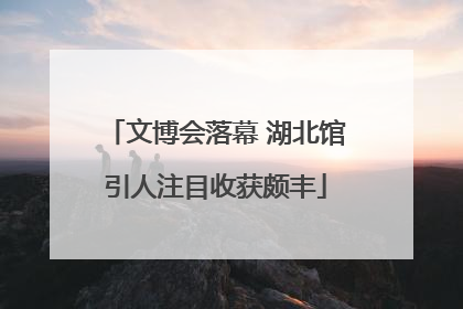 文博会落幕 湖北馆引人注目收获颇丰