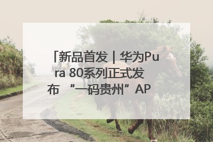 新品首发｜华为Pura 80系列正式发布 “一码贵州”APP抢先开售！