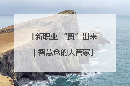 新职业 “贸”出来｜智慧仓的大管家