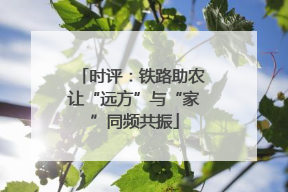 时评：铁路助农让“远方”与“家”同频共振