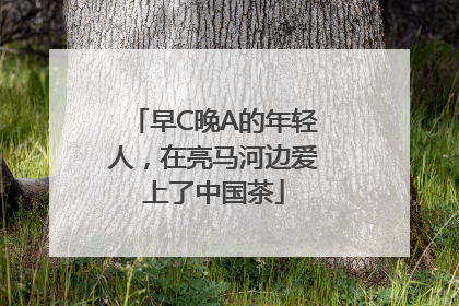 早C晚A的年轻人，在亮马河边爱上了中国茶