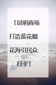 昆明商场打造蓝花楹花海引民众打卡