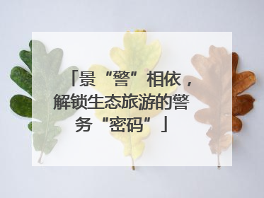 景“警”相依，解锁生态旅游的警务“密码”