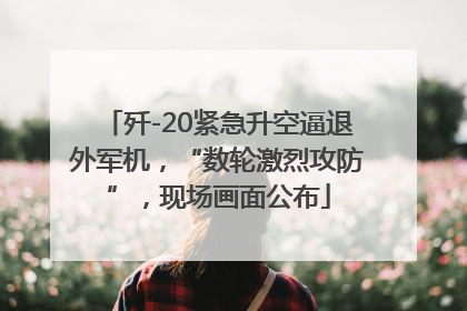 歼-20紧急升空逼退外军机，“数轮激烈攻防”，现场画面公布
