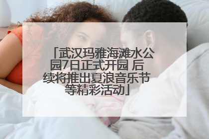 武汉玛雅海滩水公园7日正式开园 后续将推出夏浪音乐节等精彩活动