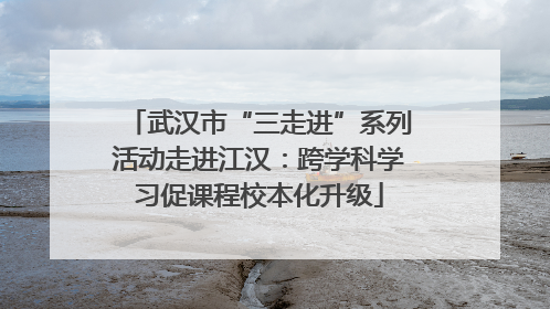 武汉市“三走进”系列活动走进江汉：跨学科学习促课程校本化升级