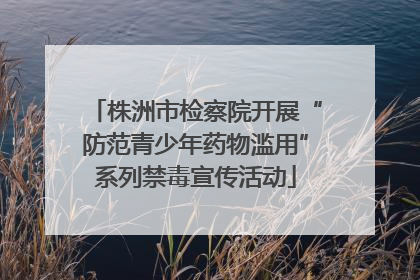 株洲市检察院开展“防范青少年药物滥用”系列禁毒宣传活动