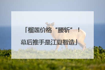 榴莲价格“腰斩”！幕后推手是江夏智造