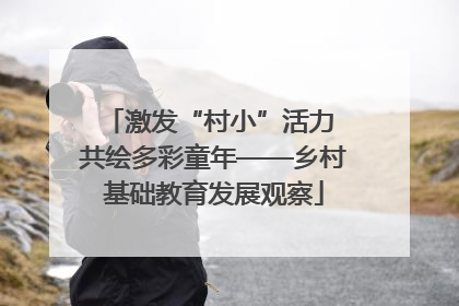 激发“村小”活力 共绘多彩童年——乡村基础教育发展观察