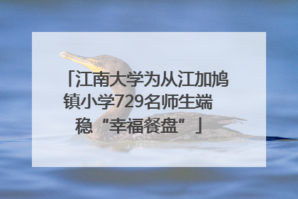 江南大学为从江加鸠镇小学729名师生端稳“幸福餐盘”