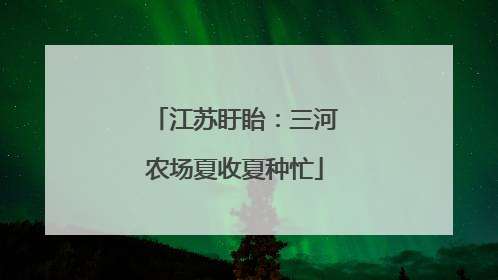 江苏盱眙：三河农场夏收夏种忙