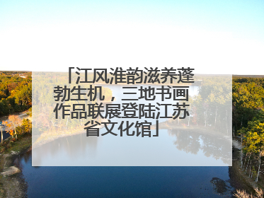 江风淮韵滋养蓬勃生机，三地书画作品联展登陆江苏省文化馆