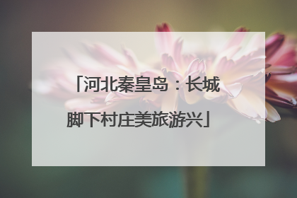 河北秦皇岛：长城脚下村庄美旅游兴