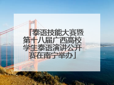 泰语技能大赛暨第十八届广西高校学生泰语演讲公开赛在南宁举办