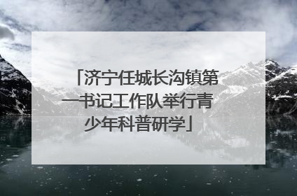 济宁任城长沟镇第一书记工作队举行青少年科普研学