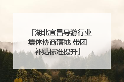 湖北宜昌导游行业集体协商落地 带团补贴标准提升