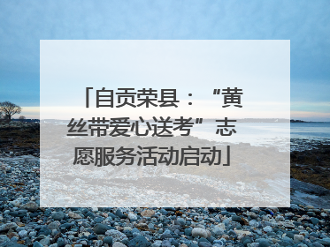 自贡荣县：“黄丝带爱心送考”志愿服务活动启动