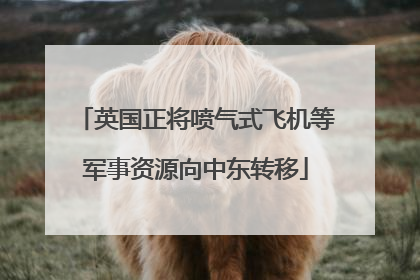 英国正将喷气式飞机等军事资源向中东转移