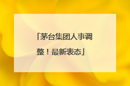 茅台集团人事调整！最新表态