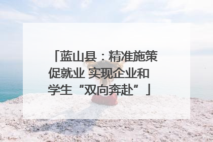 蓝山县：精准施策促就业 实现企业和学生“双向奔赴”