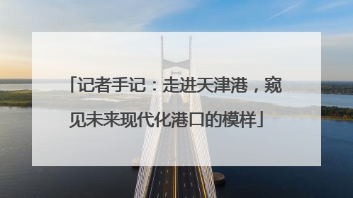 记者手记：走进天津港，窥见未来现代化港口的模样