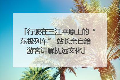 行驶在三江平原上的“东极列车” 站长亲自给游客讲解抚远文化
