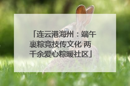 连云港海州：端午裹粽竞技传文化 两千余爱心粽暖社区