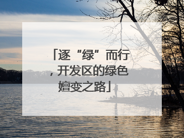 逐“绿”而行，开发区的绿色嬗变之路