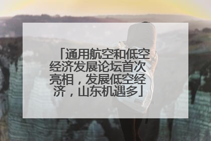 通用航空和低空经济发展论坛首次亮相，发展低空经济，山东机遇多