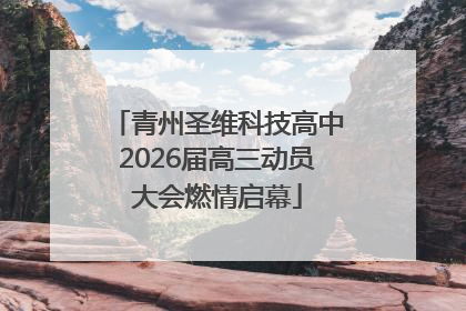青州圣维科技高中2026届高三动员大会燃情启幕