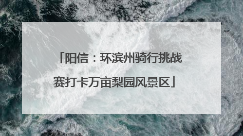 阳信：环滨州骑行挑战赛打卡万亩梨园风景区
