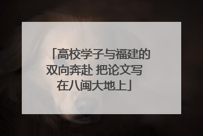 高校学子与福建的双向奔赴 把论文写在八闽大地上