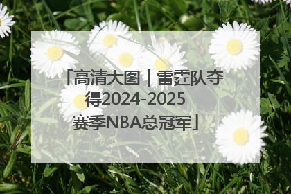 高清大图｜雷霆队夺得2024-2025赛季NBA总冠军