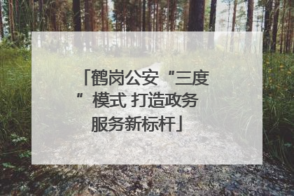 鹤岗公安“三度”模式 打造政务服务新标杆