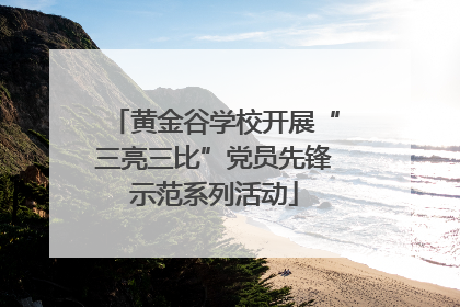 黄金谷学校开展“三亮三比”党员先锋示范系列活动