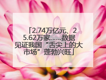 2.74万亿元、25.62万家……数据见证我国“舌尖上的大市场”蓬勃兴旺