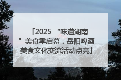 2025 “味道湖南”美食季启幕，岳阳啤酒美食文化交流活动点亮