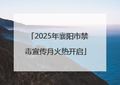 2025年襄阳市禁毒宣传月火热开启