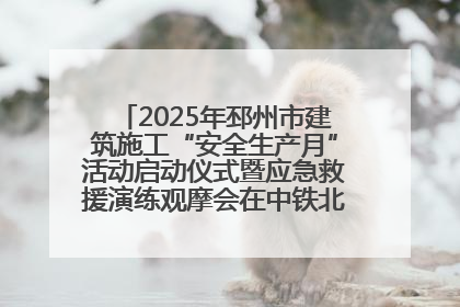 2025年邳州市建筑施工“安全生产月”活动启动仪式暨应急救援演练观摩会在中铁北京局邳州市中医院项目成功举办