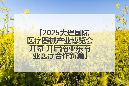 2025大理国际医疗器械产业博览会开幕 开启南亚东南亚医疗合作新篇