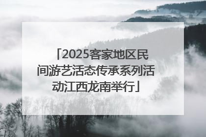 2025客家地区民间游艺活态传承系列活动江西龙南举行