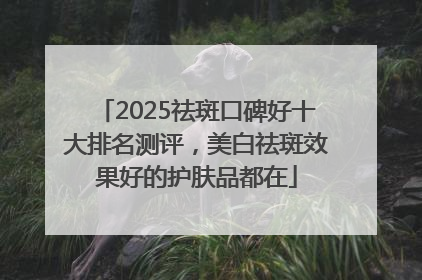 2025祛斑口碑好十大排名测评，美白祛斑效果好的护肤品都在