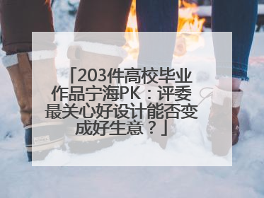 203件高校毕业作品宁海PK：评委最关心好设计能否变成好生意？