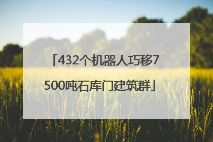432个机器人巧移7500吨石库门建筑群